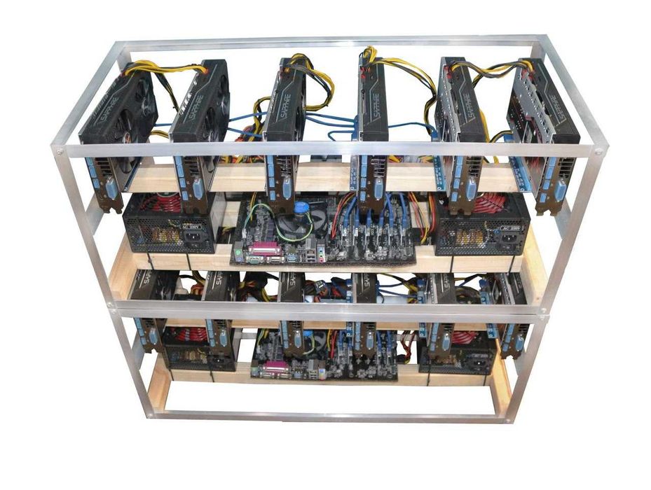 ТОП ЦЕНА! КАТО НОВ MINING Rig 6 БРОЯ - RX580 8GB Sapphire 192 mh