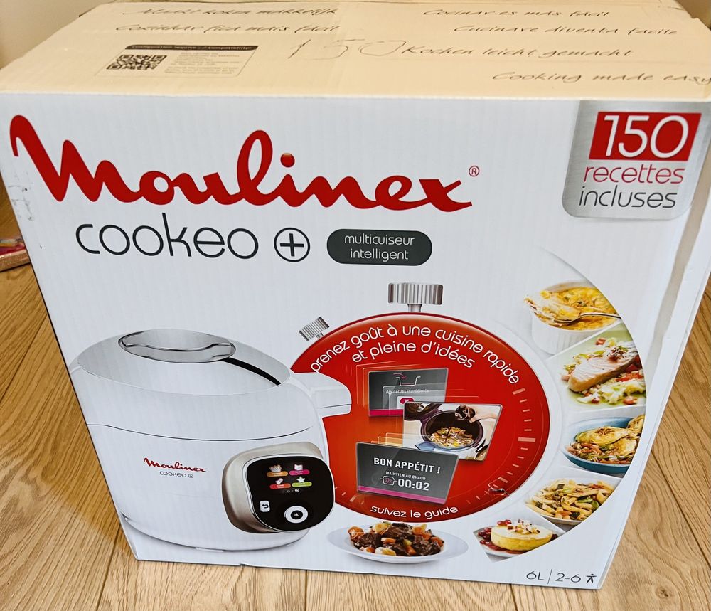 Multicooker Moulinex Cookeo+ CE701100, Volum 6 litri, 50 programe