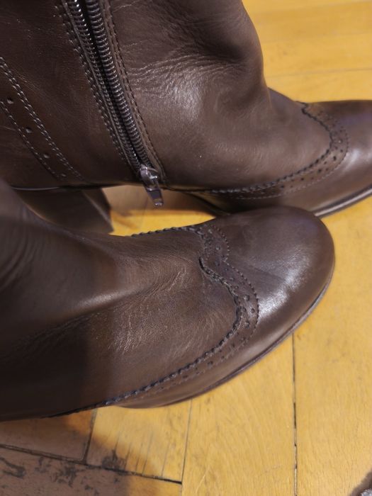 Ботуши, елегантни, кожени, италиански