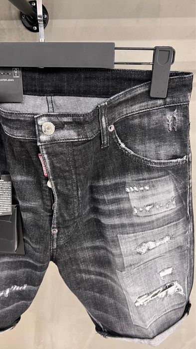 Blugi scurti dsquared2 negrii colectia noua