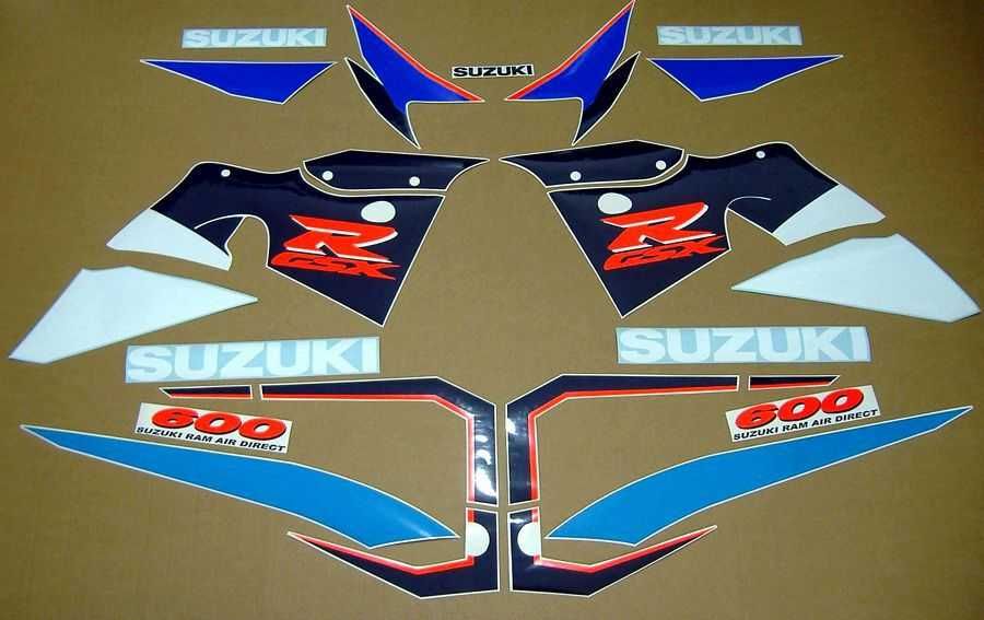Стикери Сузуки GSXR 600 Srad 1996г.-1999г. Suzuki лепенки срад 1997
