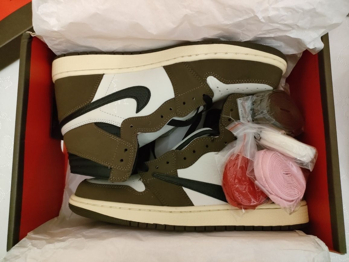 Nike Air Jordan 1 Travis Scott Найк Джордан Кросовки