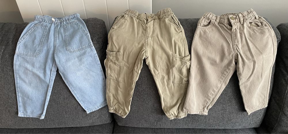 LOT Blugi/pantaloni ZARA 92 baieti