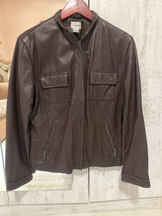 Дамско яке от естествена кожа НАМАЛЕНО! 20лв