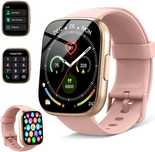 Смарт часовник 1.95" HD дисплей, Bluetooth обаждания,пулс и сън –Розов