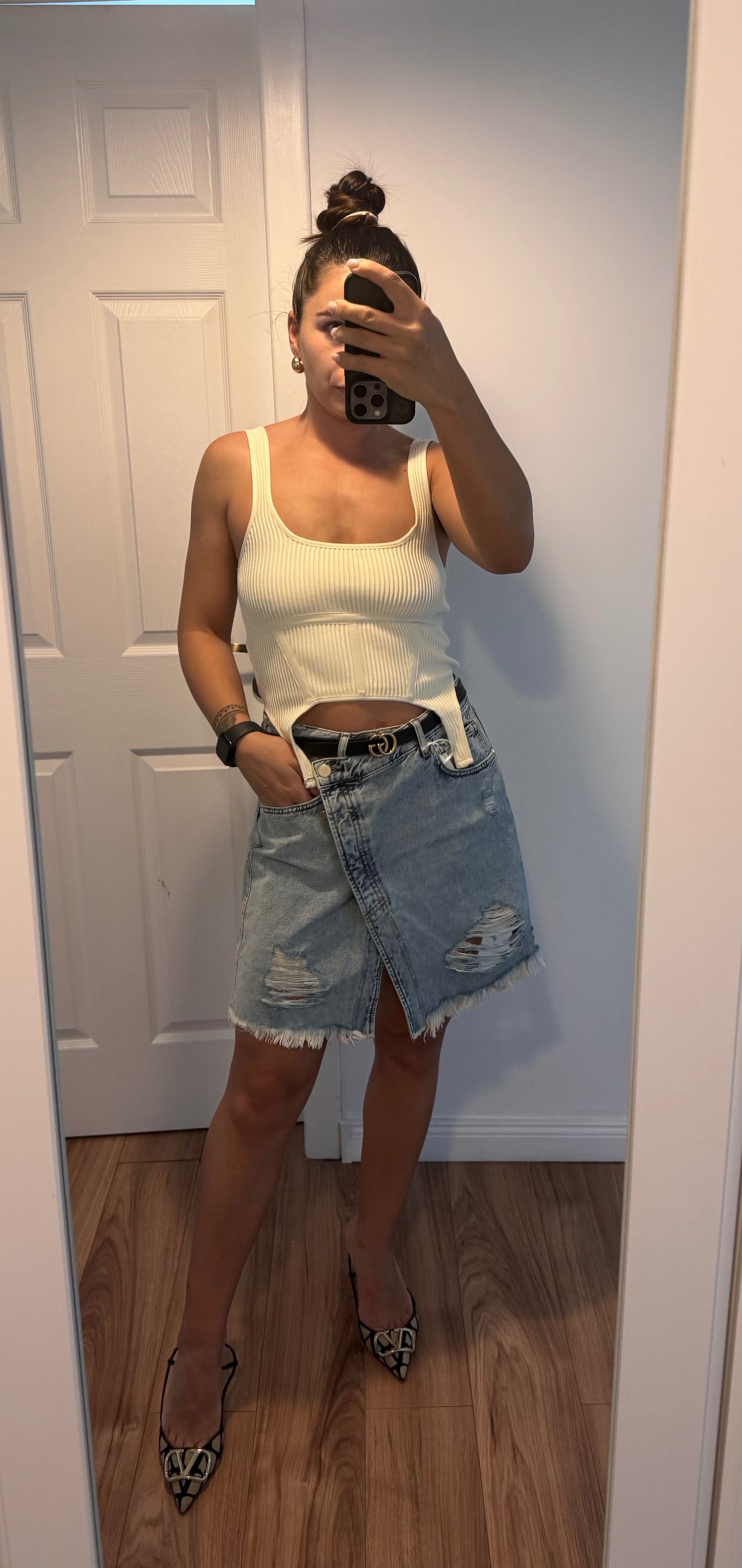 Fustă denim Kendall&Kylie Nouă cu eticheta