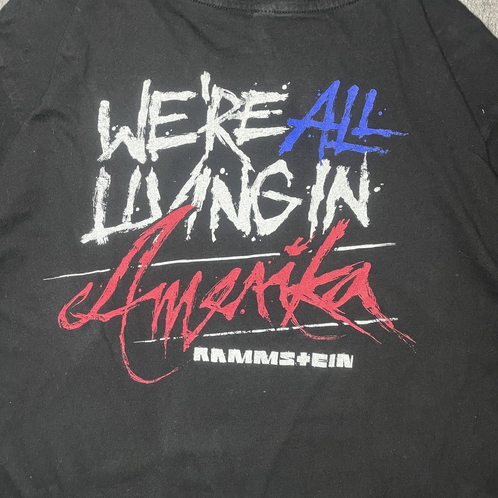Tricou original Rammstein – turneu America 2022 –  cu imprimeu XL