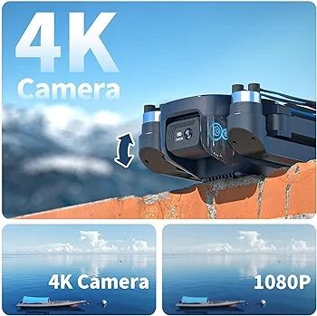 Drona Fakjank F415 cu camera 4K, 40km/h transmisie 5G cu clape 3D,