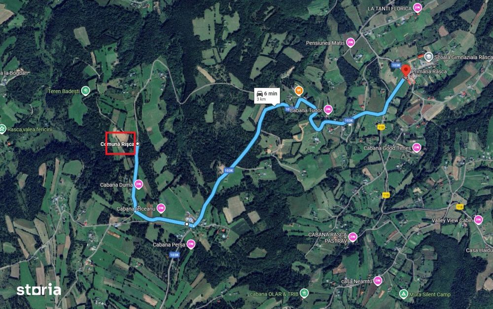 Teren Extravilan- 800 mp. 2 parcele Panorma Utilitati in Rasca - CLuj