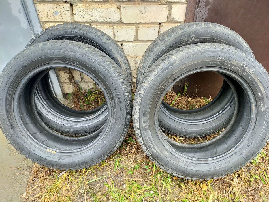 Авторезина зимняя шипованная "MICHILEN" б/у