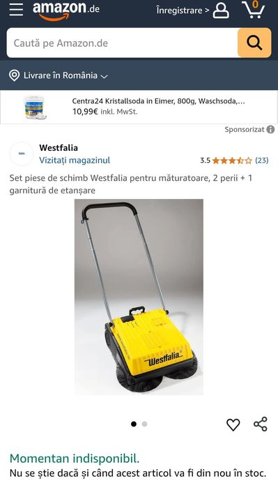 Perie curățat curtea și pavajul Westfalia  licența Karcher