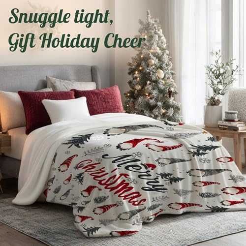 Нова завивка Коледно одеяло 50x60 меко топло празничен дизайн еленчета