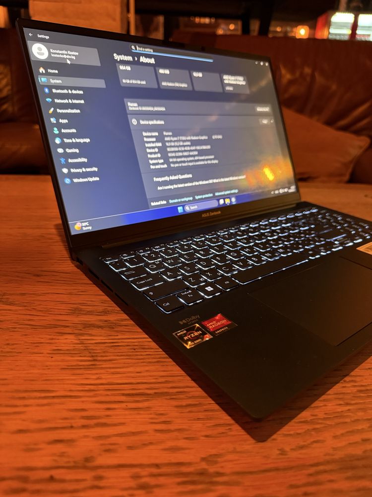 ASUS Zenbook 15 OLED Ryzen 7
