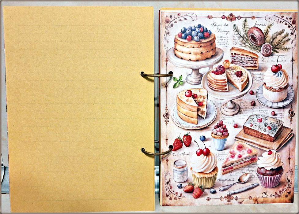 Тефтер за рецепти "Вкусни рецепти" в червено