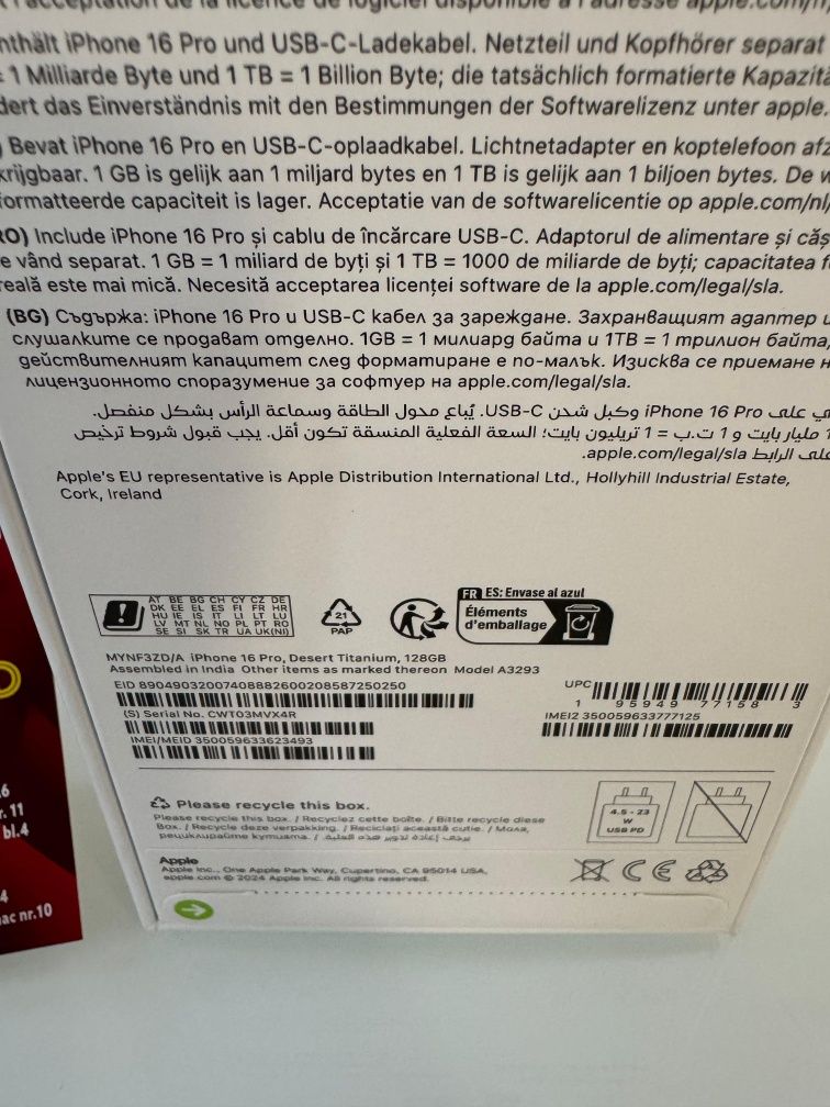 Iphone 16 Pro 128gb sigilat Amanet BKG