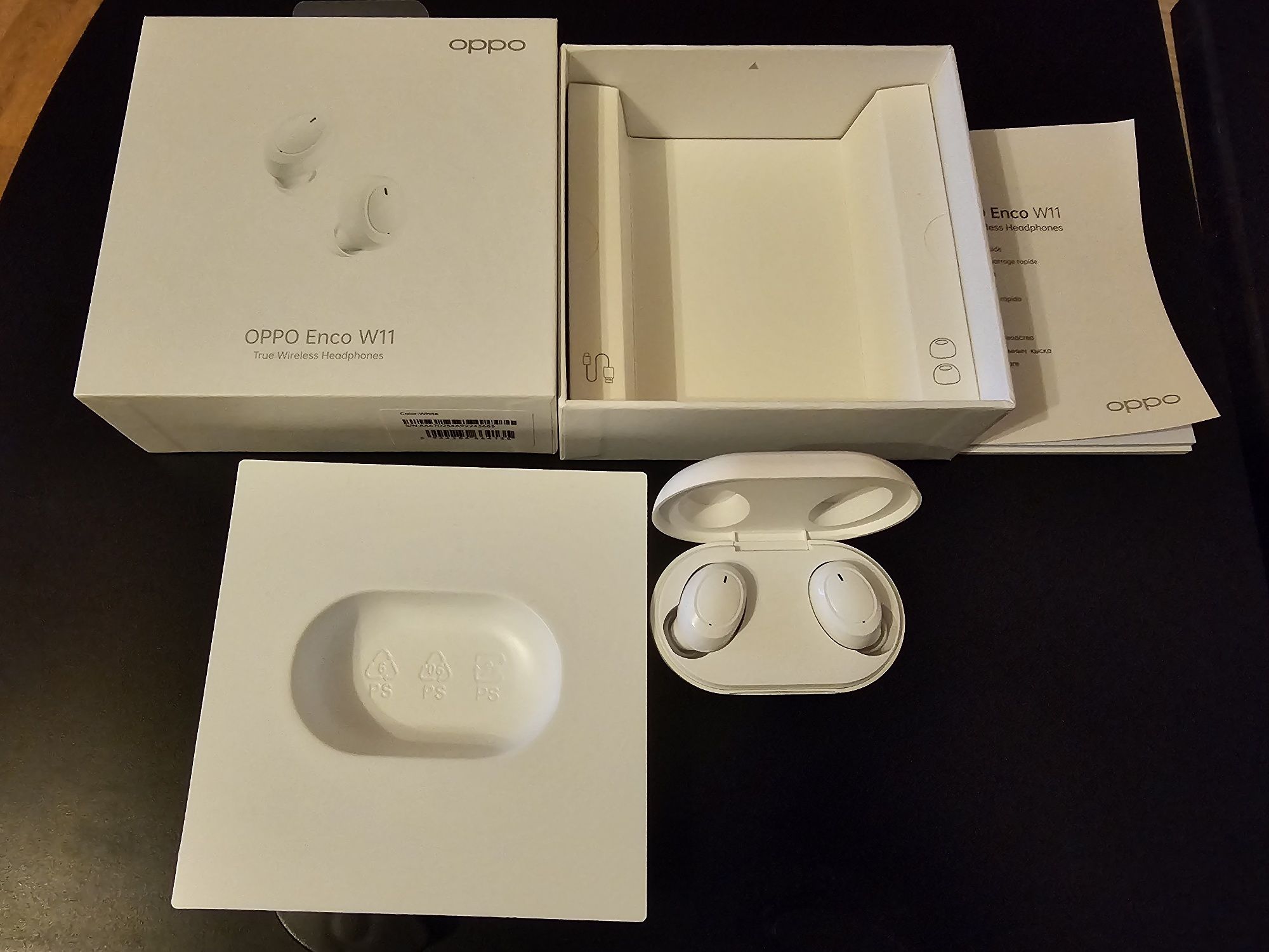 Casti bluetooth Oppo Enco W11, White