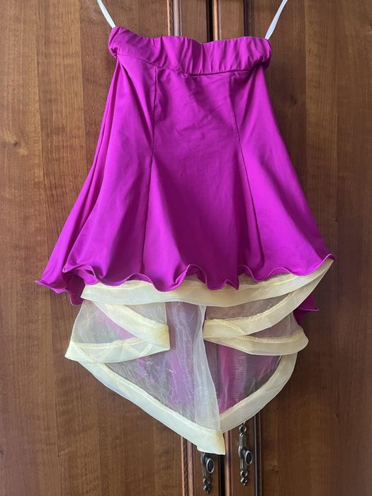 Пола за латино,боди и дълга пола за спортни танци за момиче 10-12 г