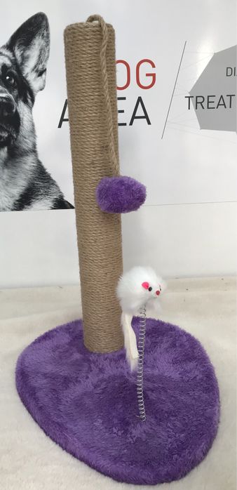 Когтеточка с игрушкойи мышкой на пружине