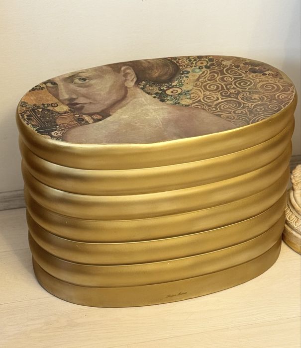 Scaun bronz, bancuta noptiere lemn