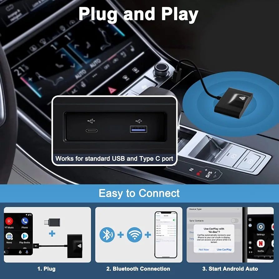 Безжичен адаптер Android Auto SMT-PA06