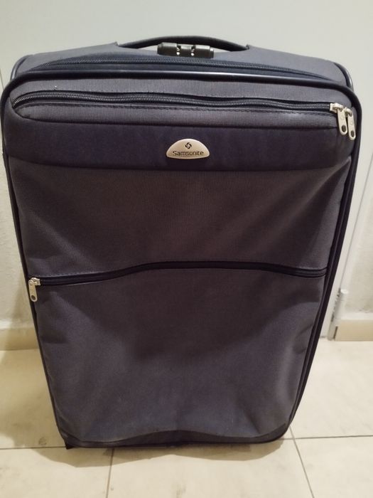 Samsonite куфар голям син