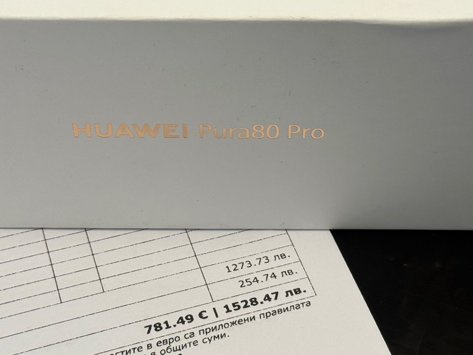 КАТО НОВ 512GB Huawei Pura 80 Pro Гаранция Vivacom до 2027 г. White