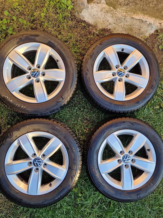 Roți iarnă, jante Al Vw R16 T-roc, Passat, Jetta, cauciucuri 205 60 16