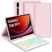 Husă tastatură iluminată Samsung Galaxy Tab S9 Plus 12.4 2023,QWERTZ