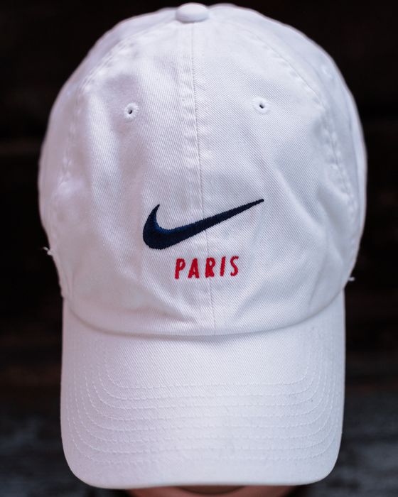 Cap snapback sapca heritage 86 Nike x PSG white adjustable cotton