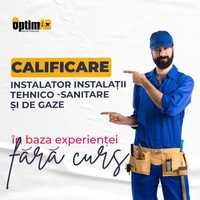 Instalator teh.-sanitare si de gaze - CALIFICARE rapida (fara curs)