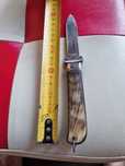 Briceag vanatoare.inox.plasele corn.bizon