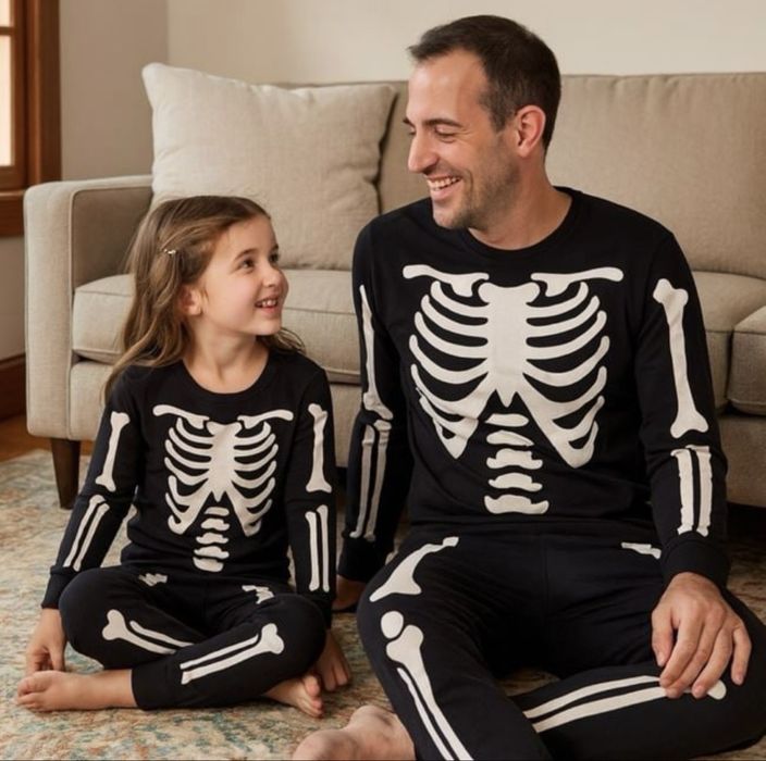 Set pijama bumbac Halloween copii / adulti