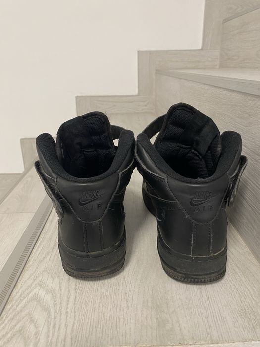 Air force 1 mid nike black/negru