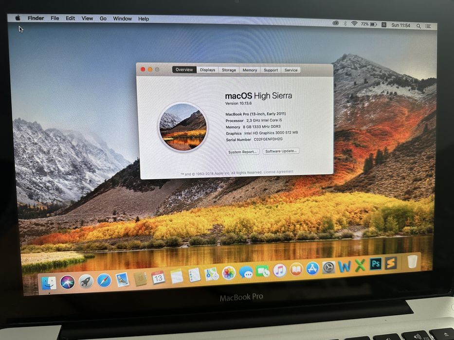 MacBook Pro macOS High Sierra