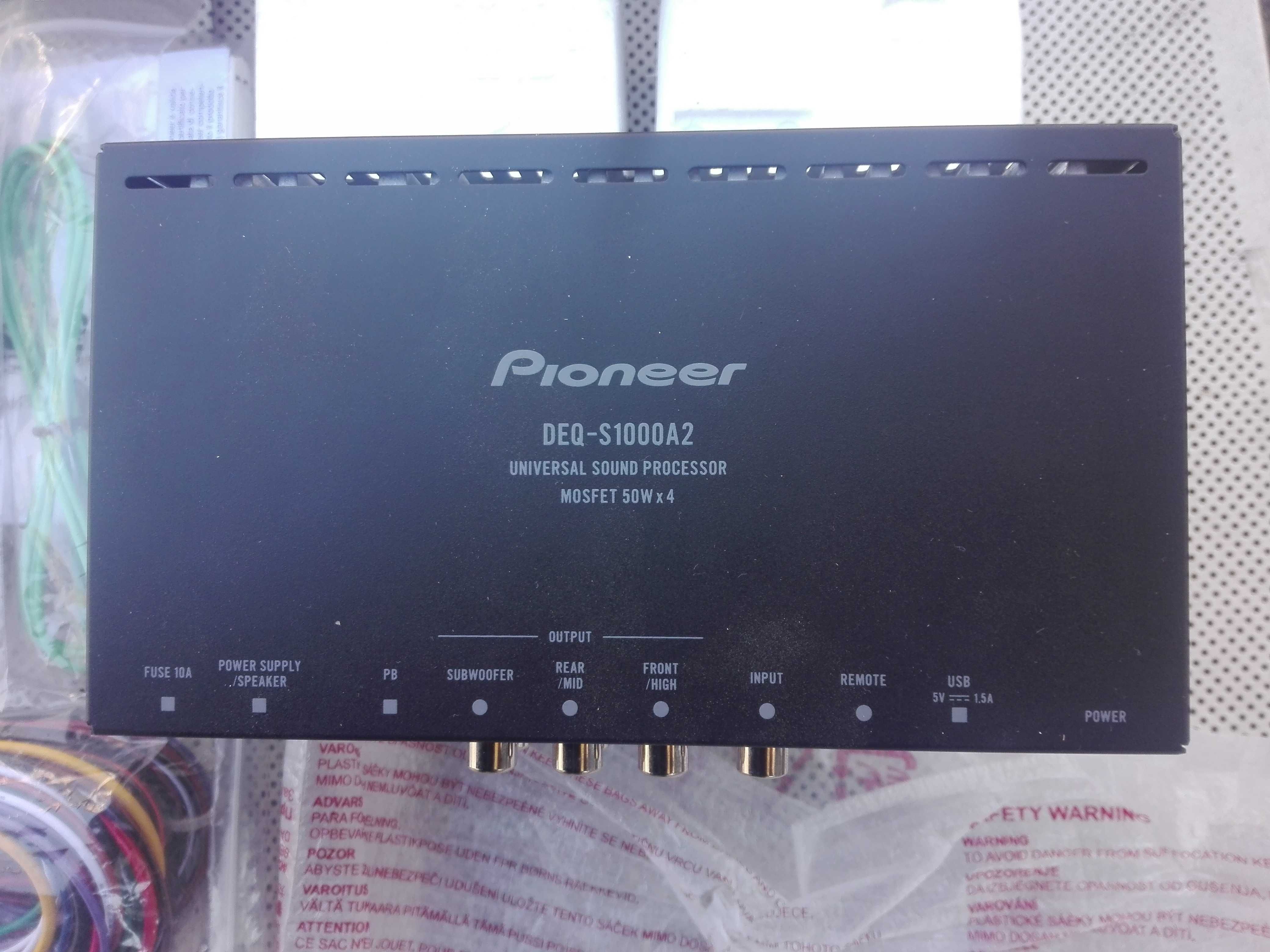 pioneer deq-s1000a2 procesor sunet cu amplificator auto 4x50w