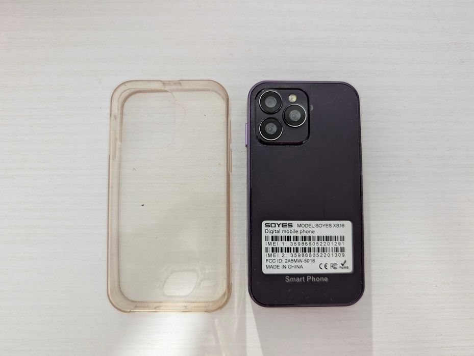 Mini Telefon Soyes XS 12 Pro tip IPhone 12 Android 10, dual sim camera
