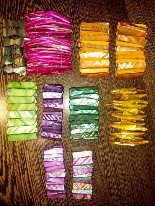 Гривни от чист седеф/полускъпоценни камъни/цени в описанието