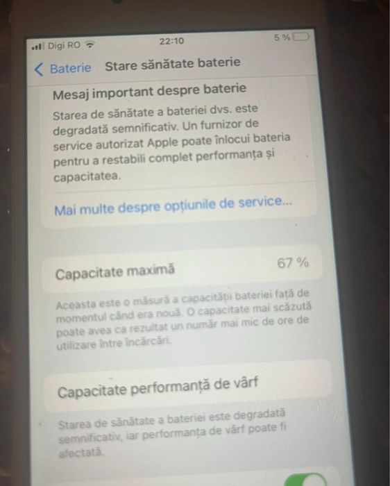 IPhone  7 67% baterie