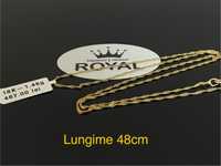 Bijuteria Royal CB : Lant aur 18k unisex 1,46gr lungime 48cm