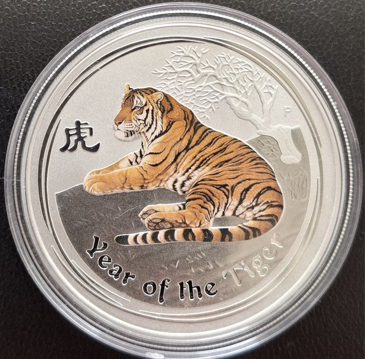 1 oz, Цветен лунар, 2010 - Година на тигъра