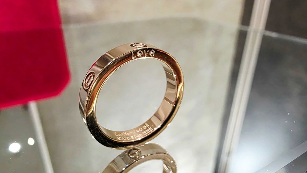 CARTIER Love Band Rose Gold Пръстен