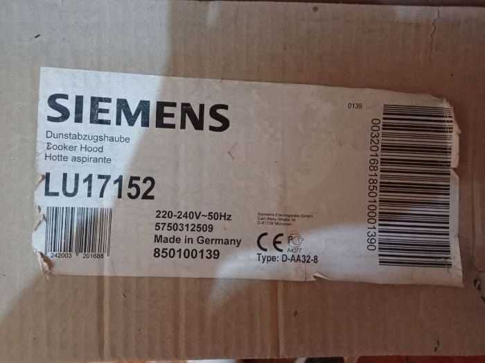 Вытяжка SIEMENS (Немецкой Сборки)