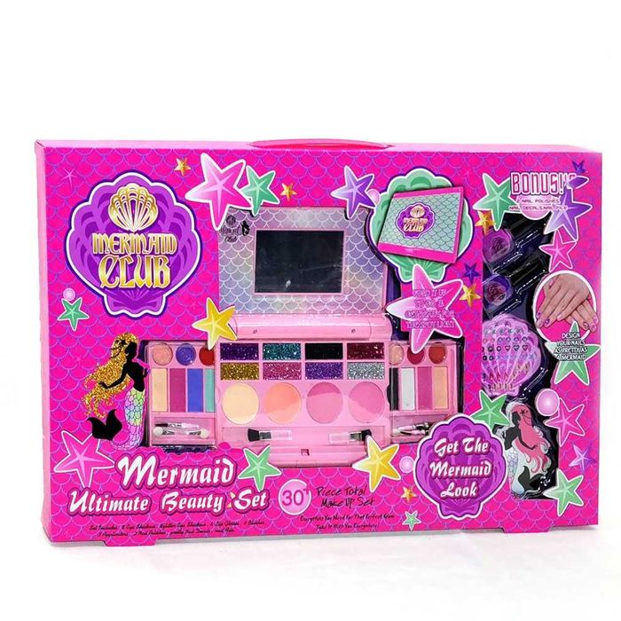 Детски комплект за грим с лак и стикери за нокти