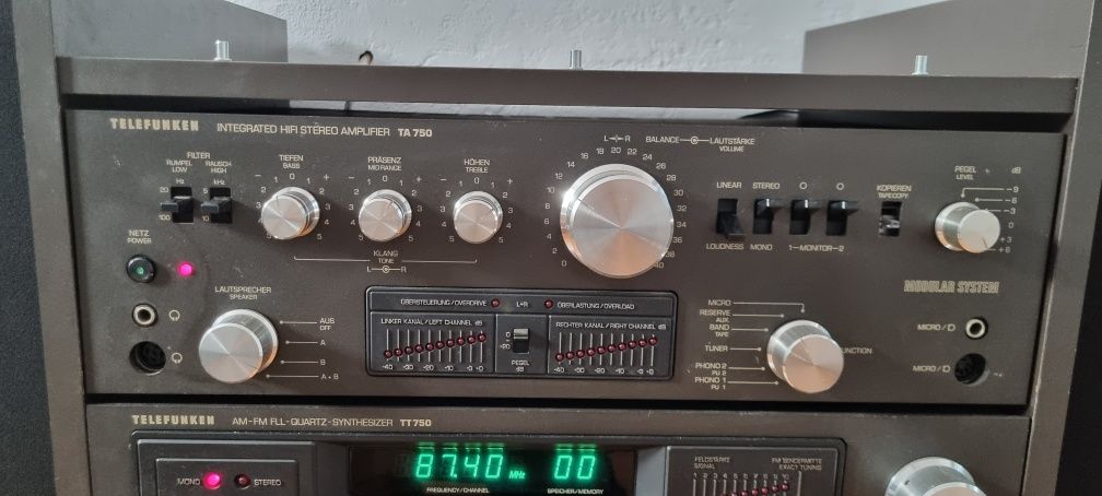 Linie audio Telefunken high end, amplificator, deck si tuner