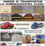 Transport NON-STOP nisip piatră pământ negru chișai bălegar cal vacă