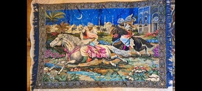 Carpeta  originala  Libia cu rapirea din serai  impecabila  culori vii