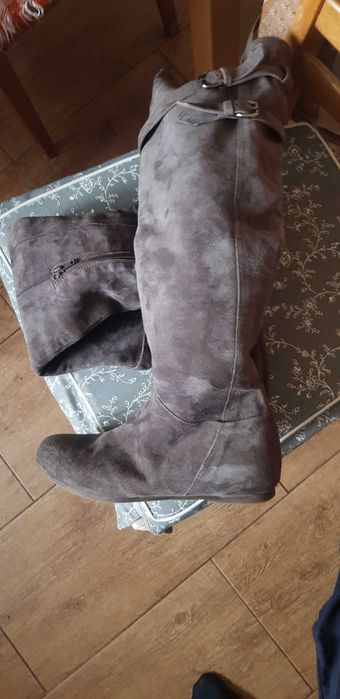 cizme de piele intoarsa fina