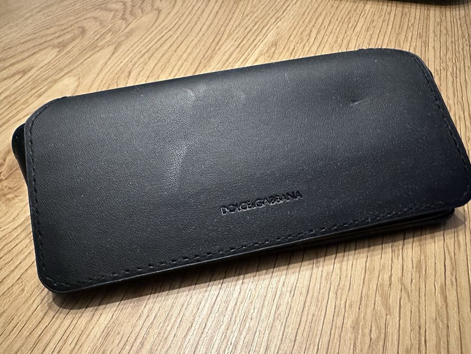 Toc original ochelari Dolce&Gabbana piele neagra