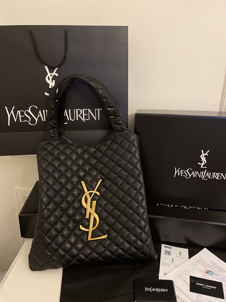 Poseta/geanta Ysl Yves Saint Lauret ICare Maxi Shopping -58x43 cm