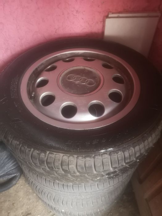 Jante Audi R15 5x100 +cauciucuri vară Debica 195.65.15